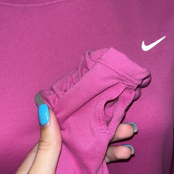 pink Nike dri fit running hoodie - Picture 4 of 4
